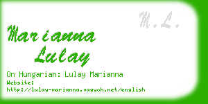 marianna lulay business card